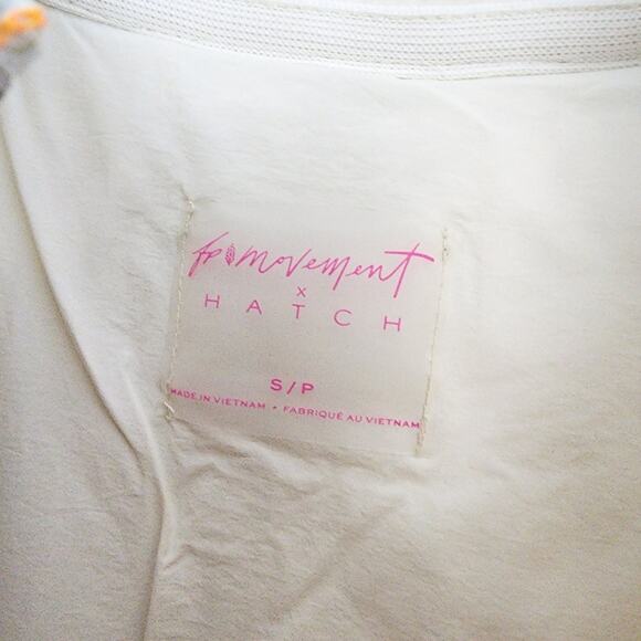 NEW Free People Hatch Printed Puffer Jacket Ivory Chevron Combo Maternity SMALL - Picture 10 of 13